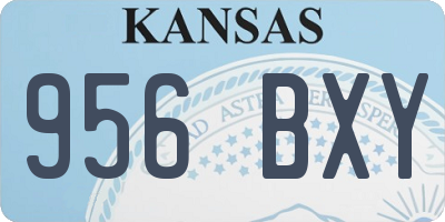 KS license plate 956BXY