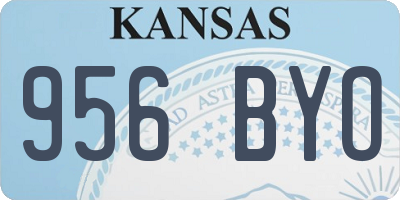 KS license plate 956BYO