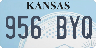 KS license plate 956BYQ