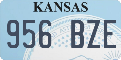 KS license plate 956BZE