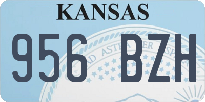 KS license plate 956BZH