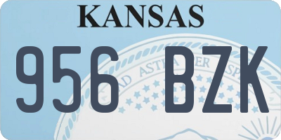 KS license plate 956BZK