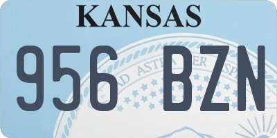 KS license plate 956BZN