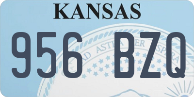 KS license plate 956BZQ