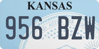 KS license plate 956BZW