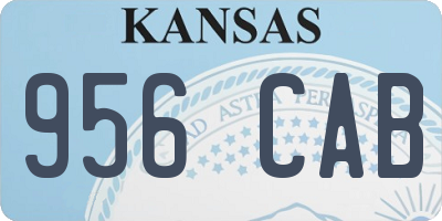 KS license plate 956CAB