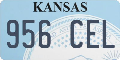 KS license plate 956CEL