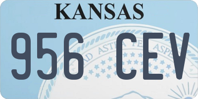 KS license plate 956CEV