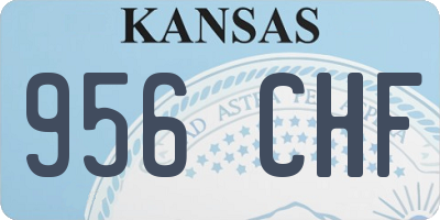 KS license plate 956CHF