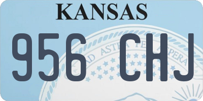 KS license plate 956CHJ