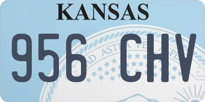 KS license plate 956CHV