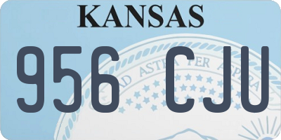 KS license plate 956CJU