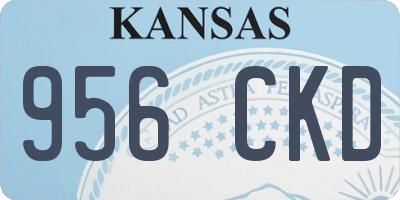 KS license plate 956CKD