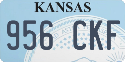 KS license plate 956CKF