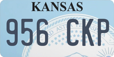 KS license plate 956CKP