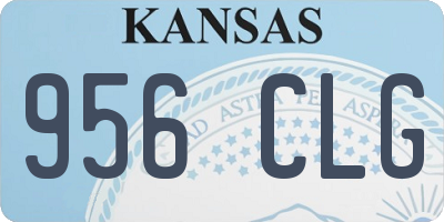 KS license plate 956CLG
