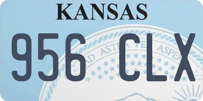KS license plate 956CLX