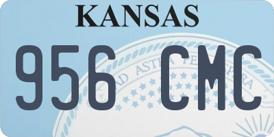 KS license plate 956CMC