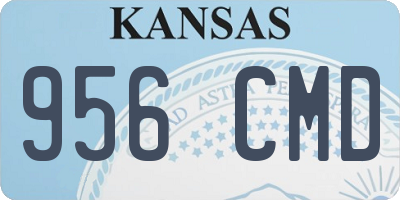 KS license plate 956CMD