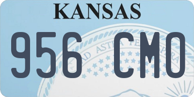 KS license plate 956CMO