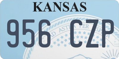 KS license plate 956CZP