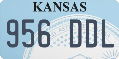 KS license plate 956DDL