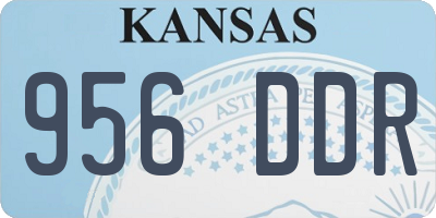 KS license plate 956DDR