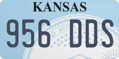 KS license plate 956DDS
