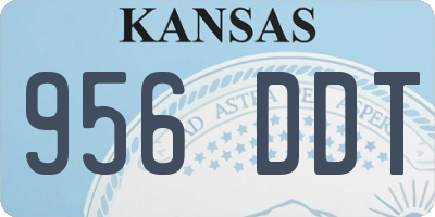 KS license plate 956DDT