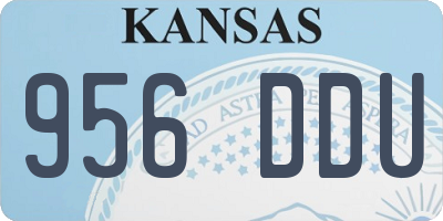 KS license plate 956DDU