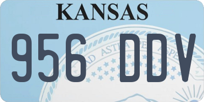 KS license plate 956DDV
