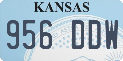 KS license plate 956DDW