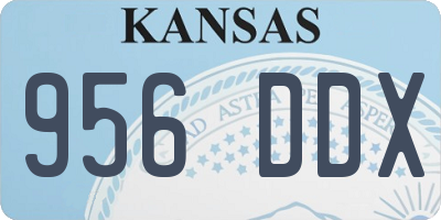 KS license plate 956DDX