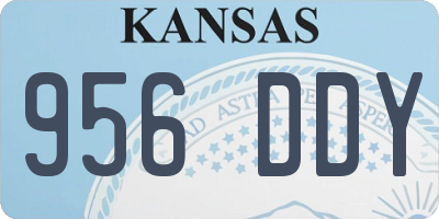 KS license plate 956DDY