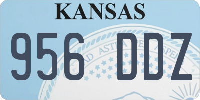 KS license plate 956DDZ