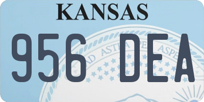 KS license plate 956DEA