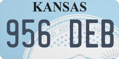 KS license plate 956DEB
