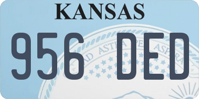 KS license plate 956DED