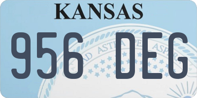 KS license plate 956DEG