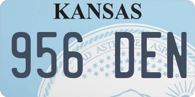 KS license plate 956DEN