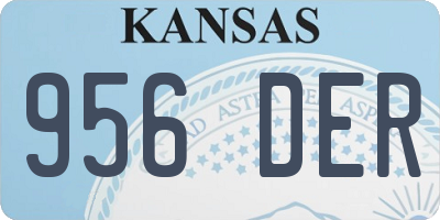 KS license plate 956DER