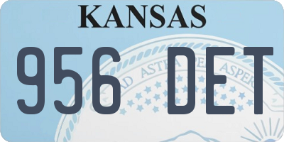 KS license plate 956DET