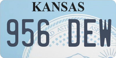 KS license plate 956DEW