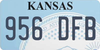 KS license plate 956DFB