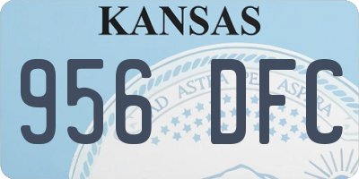 KS license plate 956DFC