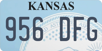 KS license plate 956DFG