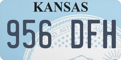 KS license plate 956DFH