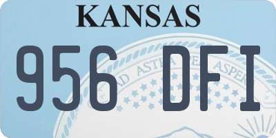 KS license plate 956DFI