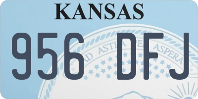 KS license plate 956DFJ