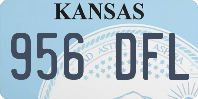 KS license plate 956DFL